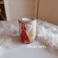 Preview: Engellicht aus Beton * handbemalt * Herz * Rot-Gold